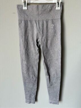 Gymshark Gray High-Waist Textured Leggings